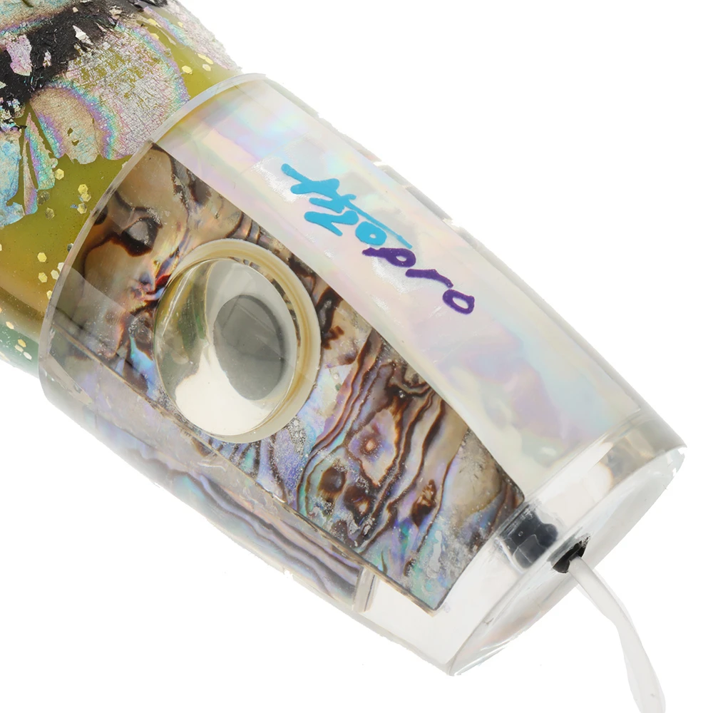 H2o Pro Katana Heavy Rigged Game Lure Natural Abalone Green/Yellow/Orange 9 H2o Pro Katana Heavy Rigged Game Lure Natural Abalone Green/Yellow/Orange - Image 7