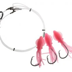 H2o Pro 3-Hook Lumo Squid Deep Dropper Rig -Cameras shop 3hooklumosquiddeepdroprig13 0pinklumo 2