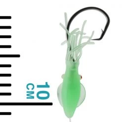 H2o Pro 5-Hook Lumo Squid Deep Dropper Rig -Cameras shop 5hooklumosquiddeepdroprig15 0greenlumo 3 1